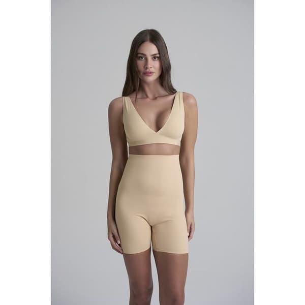 Shorty osynlig hög midja dam Bye Bra beige XL