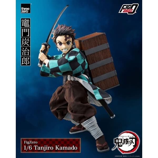 Threezero - Demon Slayer: Kimetsu no Yaiba - Figur FigZero 1/6 Tanjiro Kamado 27 cm