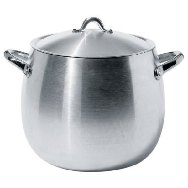 Alessi Mami aluminiumgryta med lock, botten är inte kompatibel med induktionsmatlagning, Ø 26 Cm - SG100/26AL