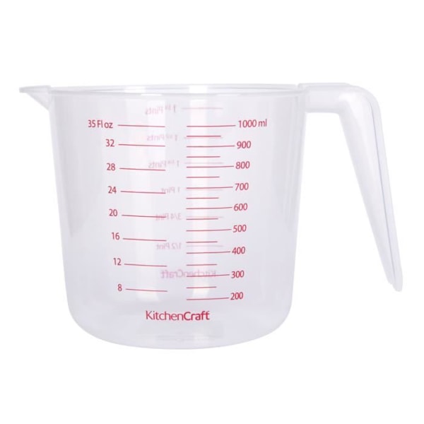 KitchenCraft måttkoppsset 250/550/1100 ml transparent 3-delad