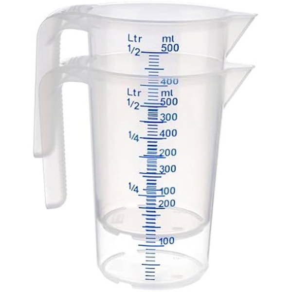 Mätdosa - APS - 0,5 l - Polypropylen - 9 x 9 x 14 cm - Öppen handtag Öppen Handtag