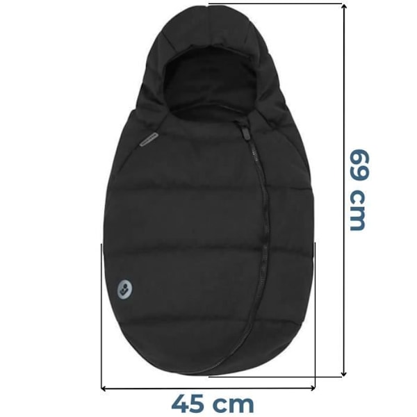 MAXI-COSI Fotpåse cosi, från födseln till 12 månader, Essential Graphite2 VÄSENTLIG GRAFIT