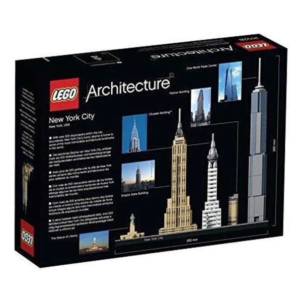 LEGO Architecture - New York - 21028 - Byggset 21028 - Frihetsgudinnan - 598 delar Flerfärgad