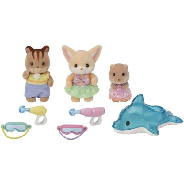 SYLVANIAN FAMILIES 5749 - Trion av bebisar vid poolen Flerfärgad