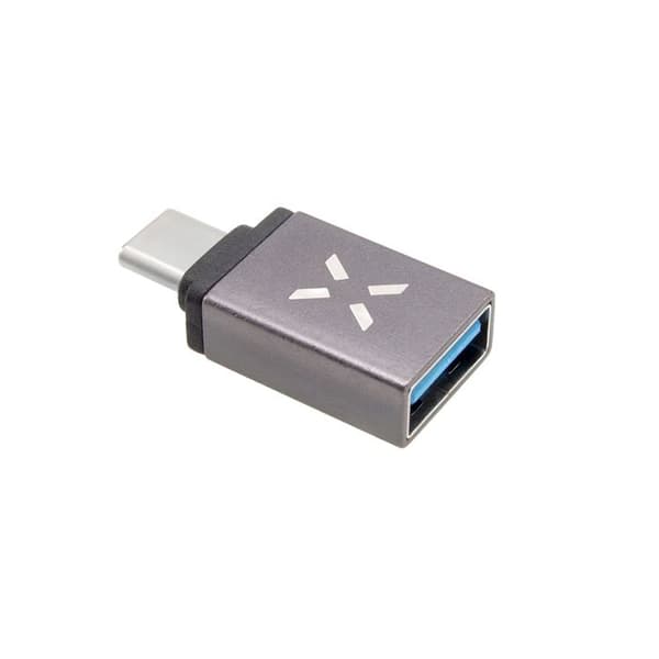 USB 3.0-adapter - Fast - Typ-C - 5 Gbit/s - 2,4 A - Aluminium - Grå