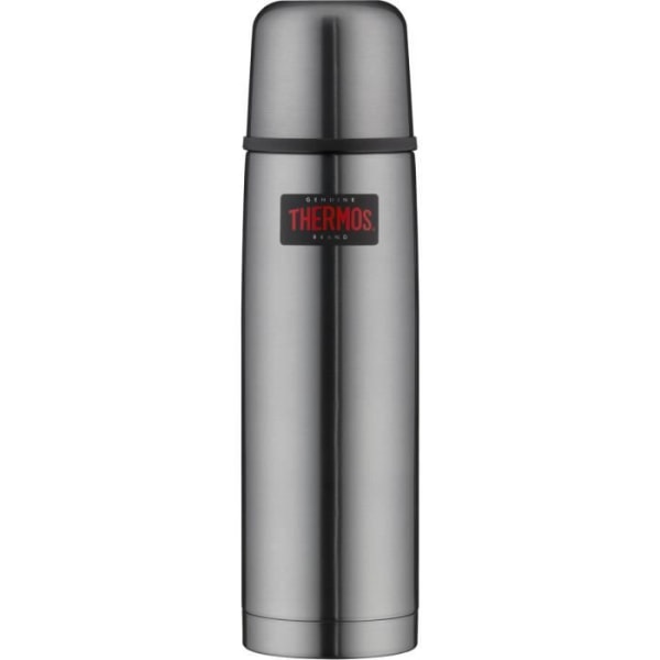 Isolerad flaska - Thermos - Lätt & Kompakt - 750ml - Rostfritt stål - Leak proof grå