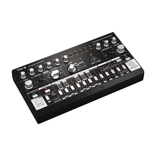 BasSynthesizer - BEHRINGER - TD-3-BK - Vintage Analog - VCO, VCF, 16 Stegs Sequencer Svart