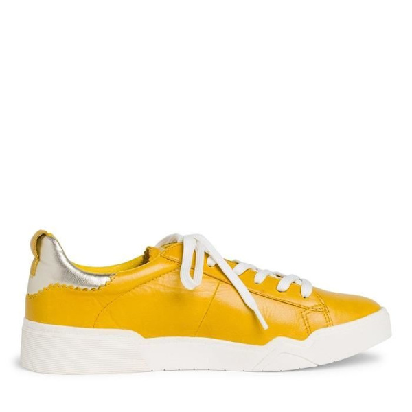 Baskets - TAMARIS - 23754 - Saffransgul - Läder - Lätt gummisula