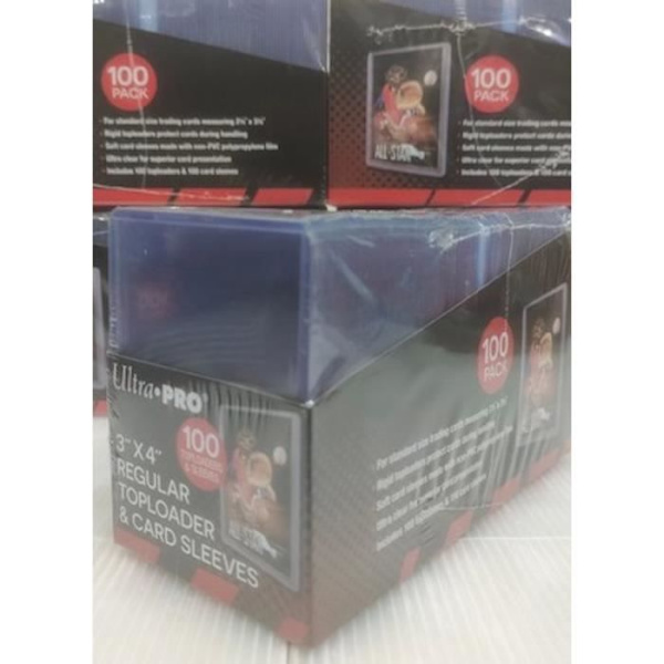 100 Toploader Regular Ultra Pro Protege Card Sleeves Transparent plasthård skyddspåse Pokemon Magic Yu-Gi-Oh Transparent