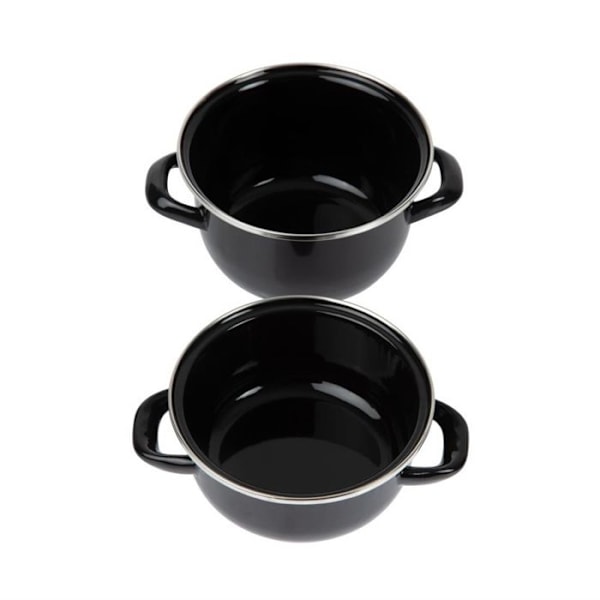 Emaljerad musselgryta Olympia 500g Svart