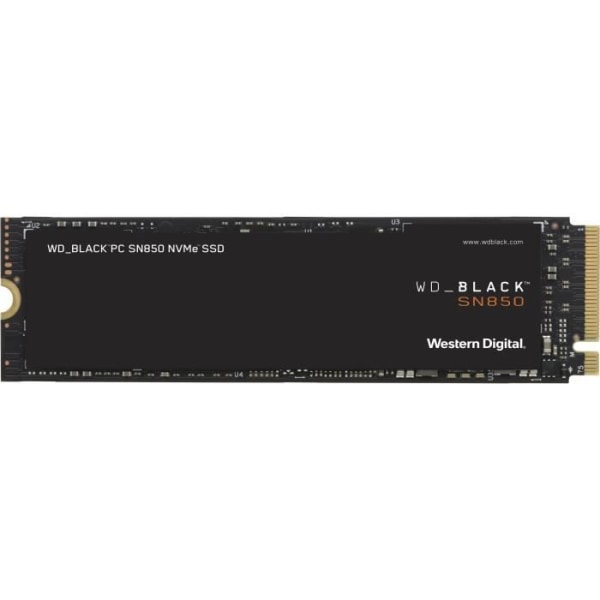 WD Black ™ - Intern SSD-enhet - SN850 - 1TB - M.2 NVMe (WDS100T1X0E)
