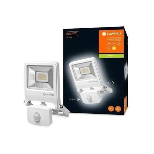 Endura översvämningssensor utomhus LED-projektor - LEDVANCE - 20W - 1500 lm - 3000K vit Vit