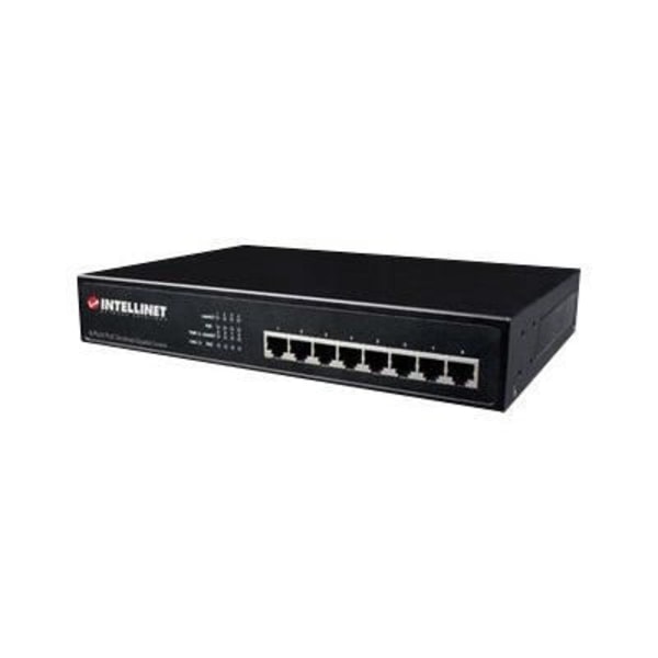 MANHATTAN switch - INTELLINET 560641 - 8 Gigabit Ethernet PoE+ portar - Svart