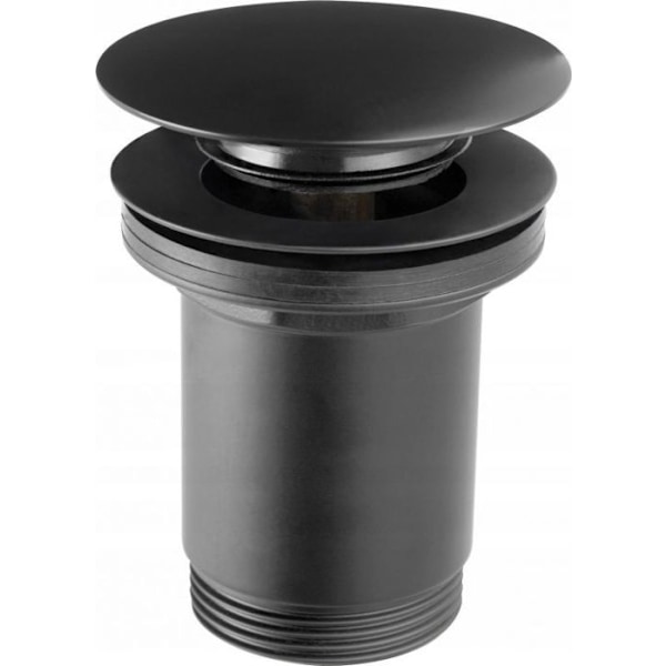 Ferro - S285B-BL-B - AVLOPP/CLICK-CLACK RUND LOCK UTAN ÖVERFLÖDE STOR G5/4 SVART BLISTER // AVLOPP CLICK-CLAK-F-
