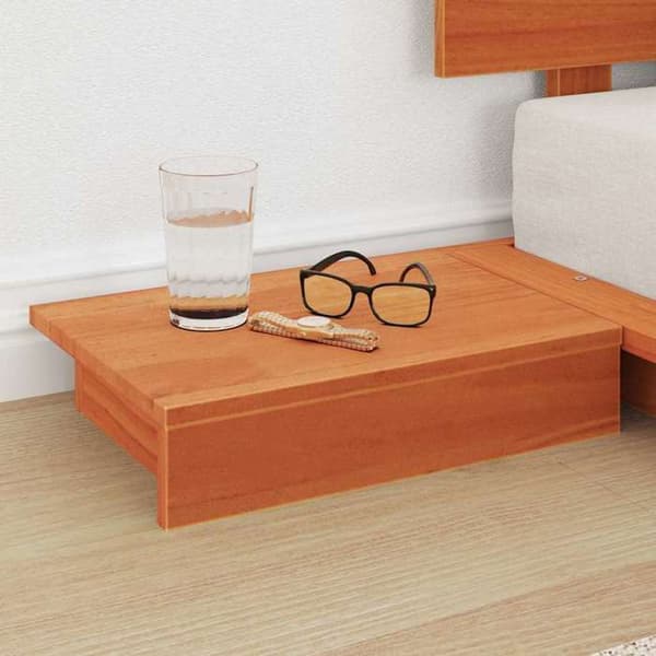 vidaXL Sängram Brun 75 x 190 cm trä 872427