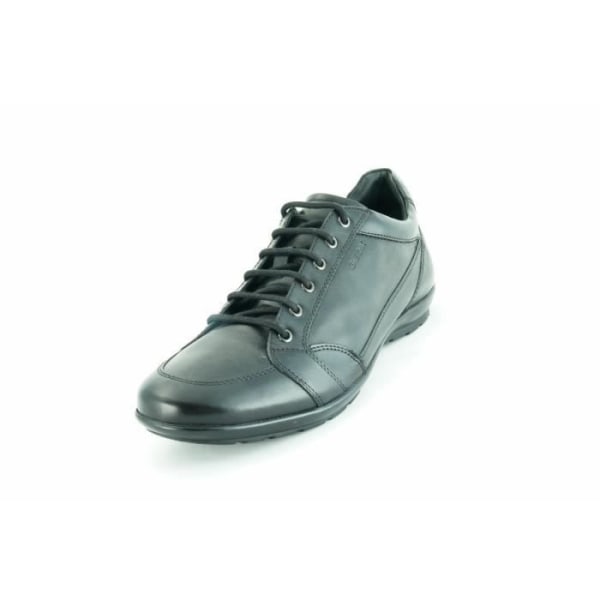 GEOX Sneakers för män - GEOX RESPIRA Collection - SYMBOL D - Läder - Svart Svart 46