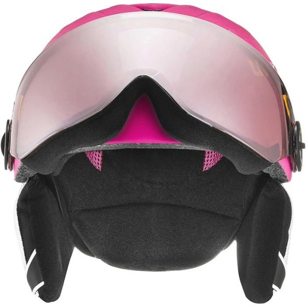 Uvex - 9003 - Junior Visor Pro - Skidhjälm för barn - med visir Matt rosa 52 cm