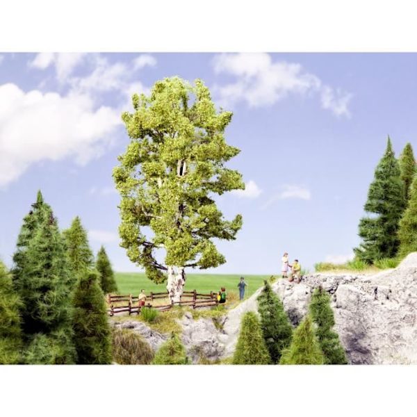 Dubbelstamträd NOCH 21641 - Naturfärgad - 19 cm hög Naturlig färg