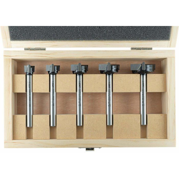 Ent European Norm Tools - 09098 - ENT Box med 5 hårdmetallformningsbits 15-20 - 25-30 - 35 mm Skaft 10 mm