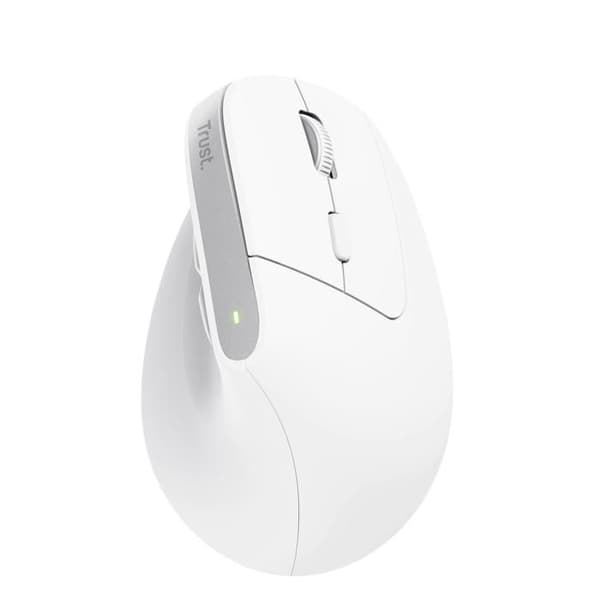 Trådlös ergonomisk mus - TRUST - Bayo+ - Bluetooth/RF 2.4 GHz - 2400 dpi - 6 programmerbara knappar