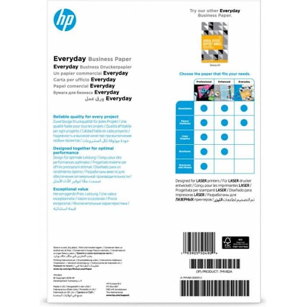 HP vardagligt professionellt papper, glättat, 120 g / m2, A4, 150 ark (7MV82A)