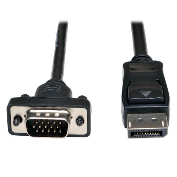 Adapter - Tripp Lite - DP till VGA - 1,83 m - Aktiv - Svart