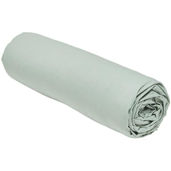 Drap housse - IDAG - 160 x 200 cm + 30 cm - Bomull - Ekologisk Celadon CELADON
