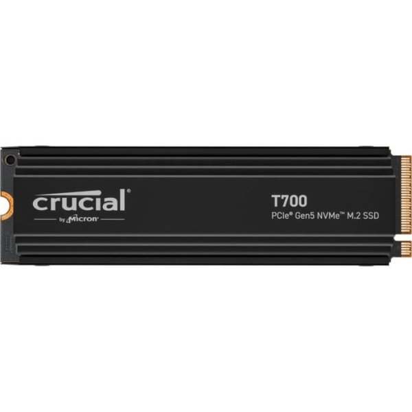 Crucial T700 - Intern SSD - 1 TB - PCI Express 5.0 (NVMe) - Utan kylfläns