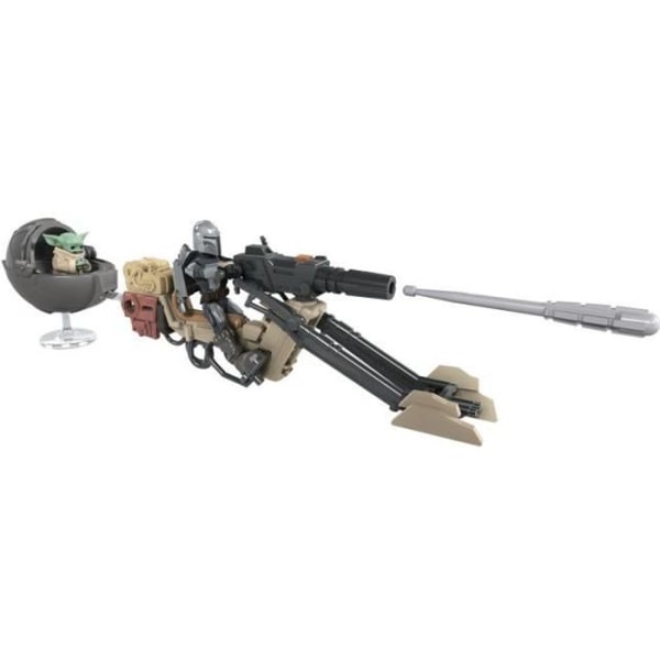 Star Wars Mission Fleet - The Mandalorian The Child Battle for the Bounty - Vehicle och 2 6 cm figurer Flerfärgad