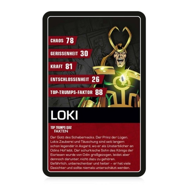 Vinnande drag - 47513 - Top Trumps - Marvel Superschurken - Ålder 12+ - Tyska