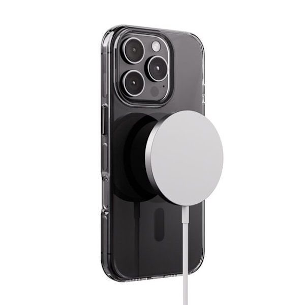 Coque iPhone 16 Pro Max MagSafe (svart) Crong Clear MAG Pro