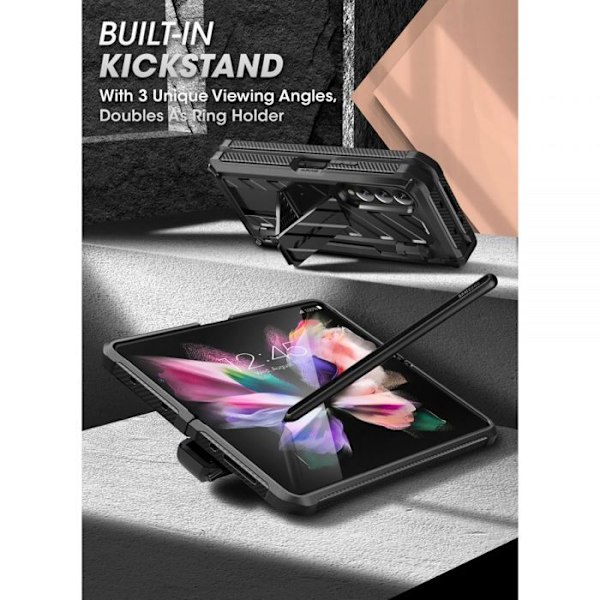 Supcase - Licorne Beetle Pro - Samsung Galaxy Z Fold3 5G - Svart svart