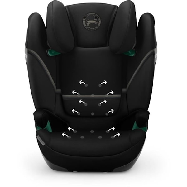 Cybex Gold SOLUTION S2 I-FIX bilbarnstol 3 till 12 år - Grupp 2/3 - 100 till 150 cm Moon Black | svart