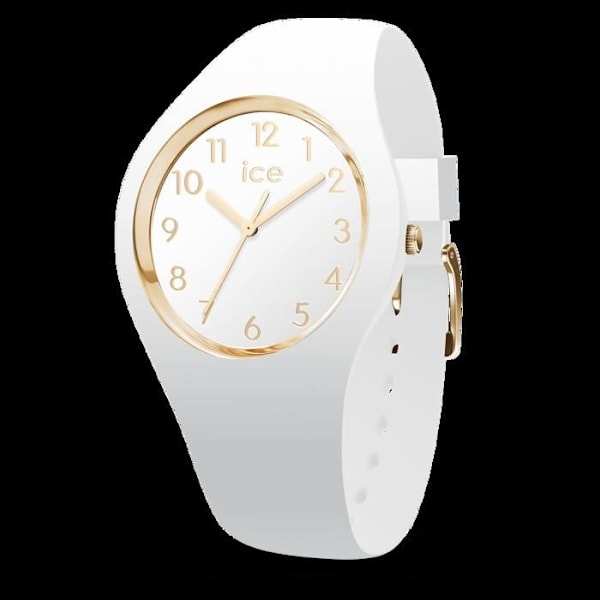 Ice-Watch - ICE glam White Gold Numbers - Vit damur med silikonband - 014759 (liten)