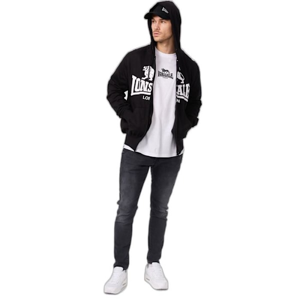 Lonsdale Krafty Zip Hoodie svart XXL