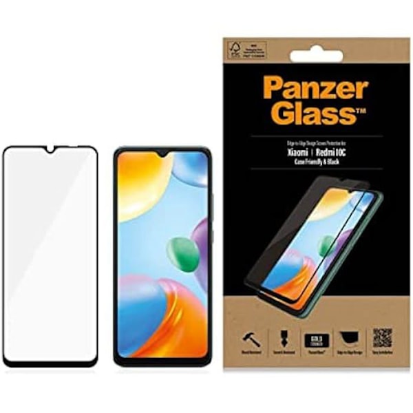 Skärmskydd - PANZERGLASS - Xiaomi - Härdat glas - Transparent - Rep resistent Transparent