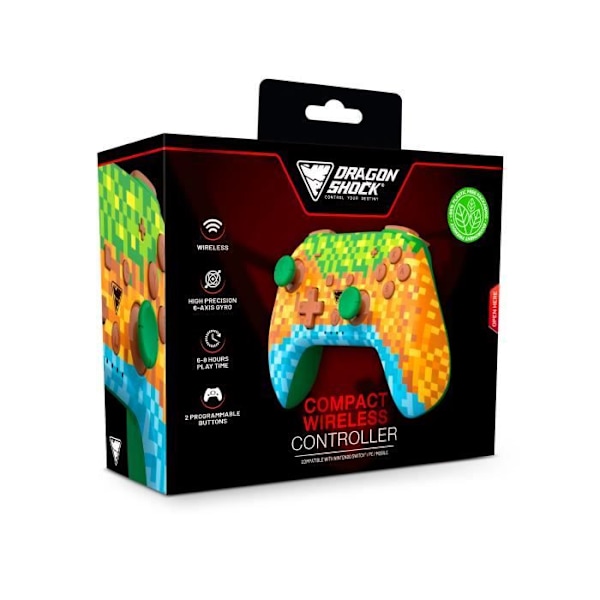 DragonShock - PopTop Cube Bluetooth Wireless Compact Controller för Nintendo Switch och Switch OLED Flerfärgad