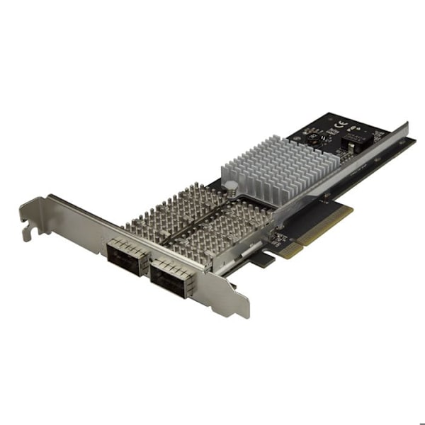 STARTECH PCIe 2-portars QSFP+ 40G nätverkskort för server - 2-portars 40GbE nätverksadapter - Intel XL710 Chipset Svart