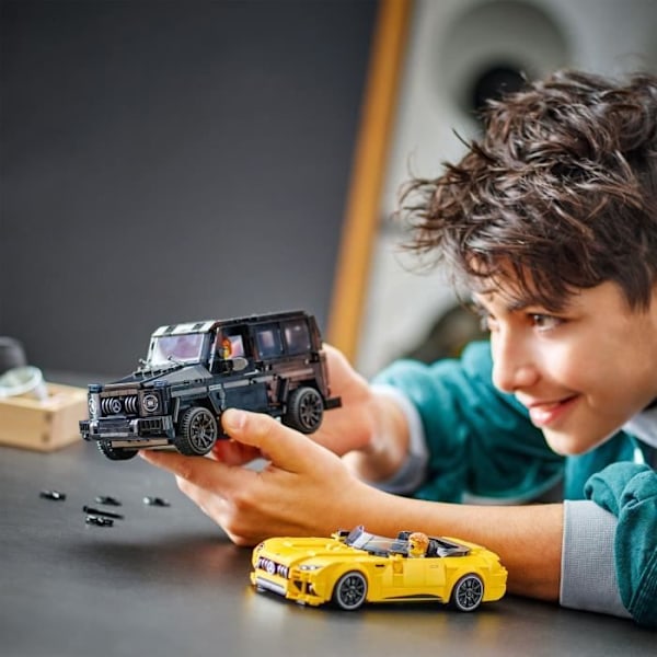 LEGO® Speed Champions 76924 Mercedes-AMG G 63 och Mercedes-AMG SL 63, byggbara bilar Gul och svart