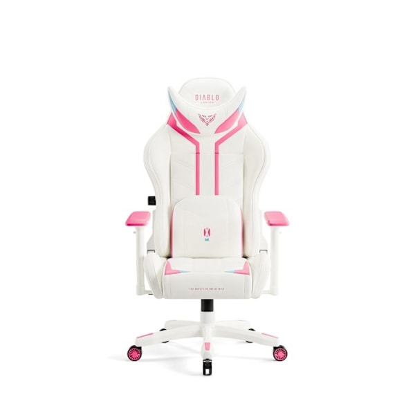 Gamingstol Diablo X-Ray 2.0 Small: Vit och Rosa
