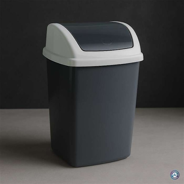 MAUL Soptunna MAULswing 5 l Plast 20 x 16 x 29 cm mörkgrå grå
