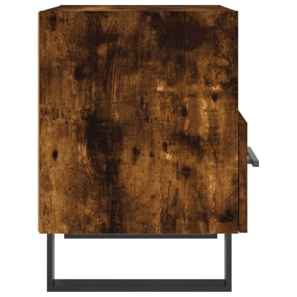 vidaXL Sängbord i rökt ek 40x35x47,5 cm Konstruerat trä 827494