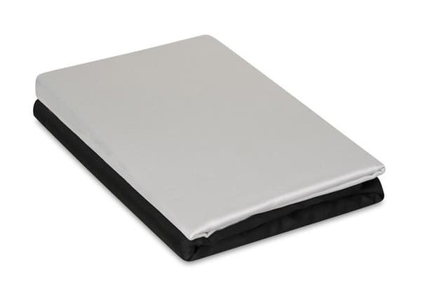 Dubbelvänt satängsängkläder 160x200 + 2x70x80 grå/svart MATEX