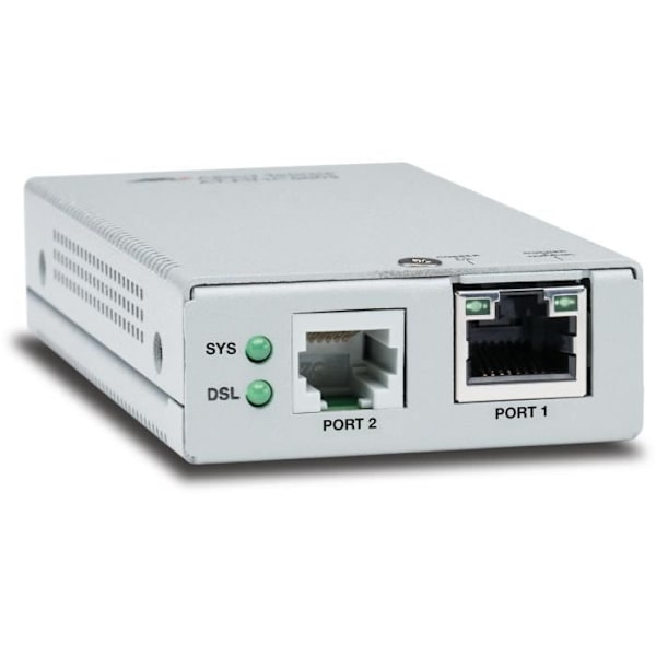 Allied Telesis AT-MMC6005-60, Nätverkssändare & mottagare, 3000 m, 150 Mbit-s, 10 100 1000 Mbit-s, 10-100-1000Base-T(X), Silver Silver