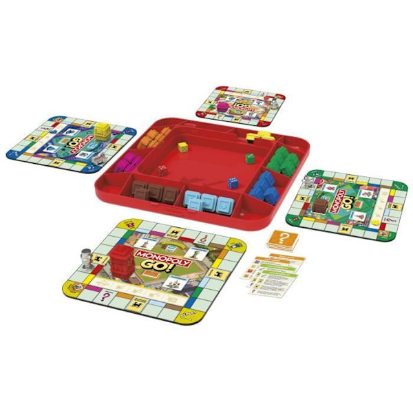 Monopoly Go, Brädspel från 8 år, Familjebrädspel Flerfärgad