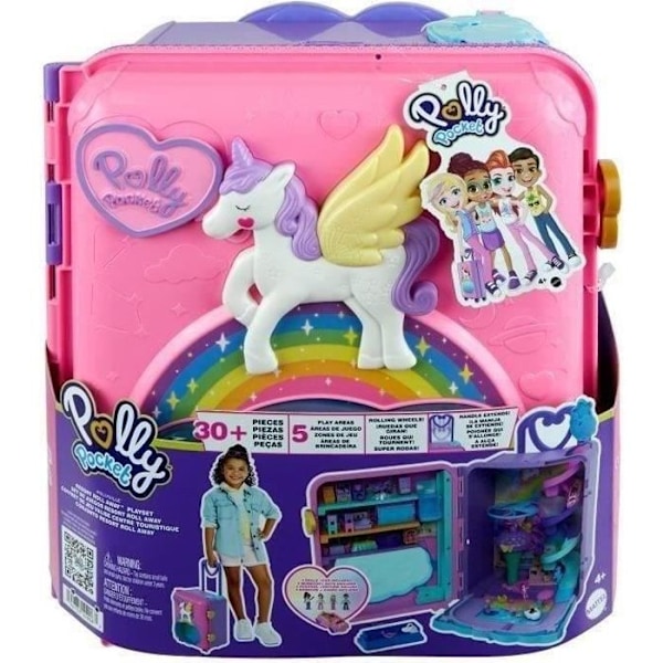 Polly Pocket®-Polly Pocket® Pollyville® resväska Set HKV43 Flerfärgad