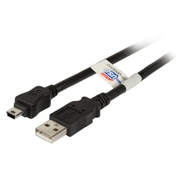 EFB Elektronik K5251SW.1,8, 1,8 m, USB A, Mini-USB B, 2.0, 480 Mbit-s, Svart