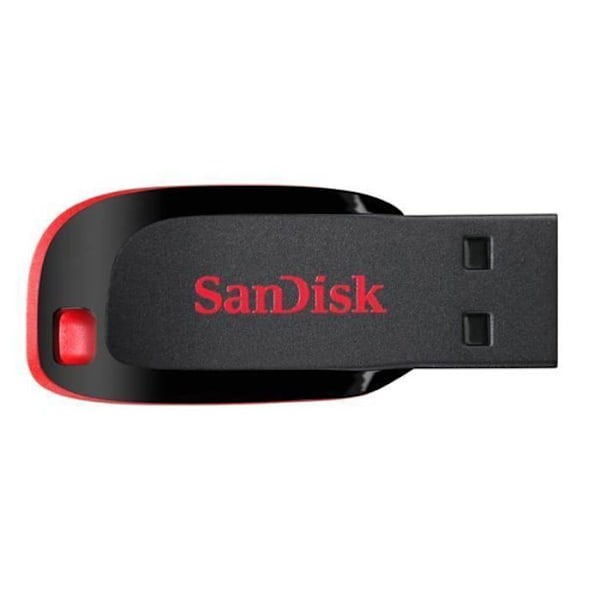 Sandisk Cruzer Blade, 16 GB Svart, Röd