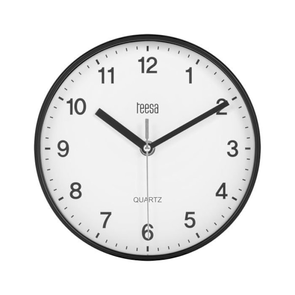 Klocka - pendel Teesa - TSA0038B - Väggklocka 20 cm svart