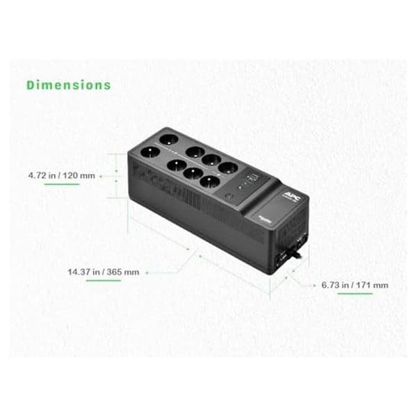 APC Back-UPS 1050VA 8 Franska 2